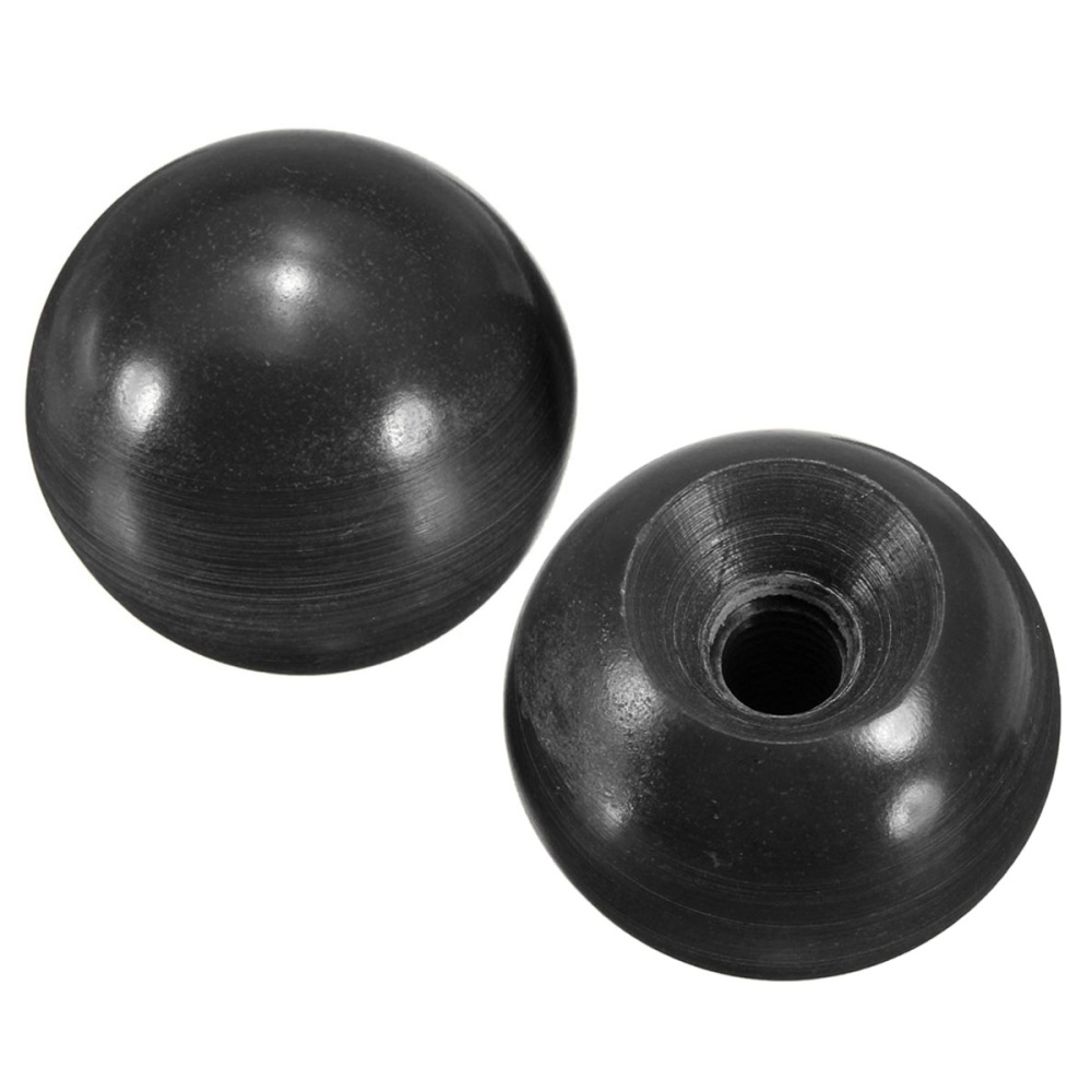 Threaded Hard Plastic Knob Ball 1” Diameter Machine Operation Lever
