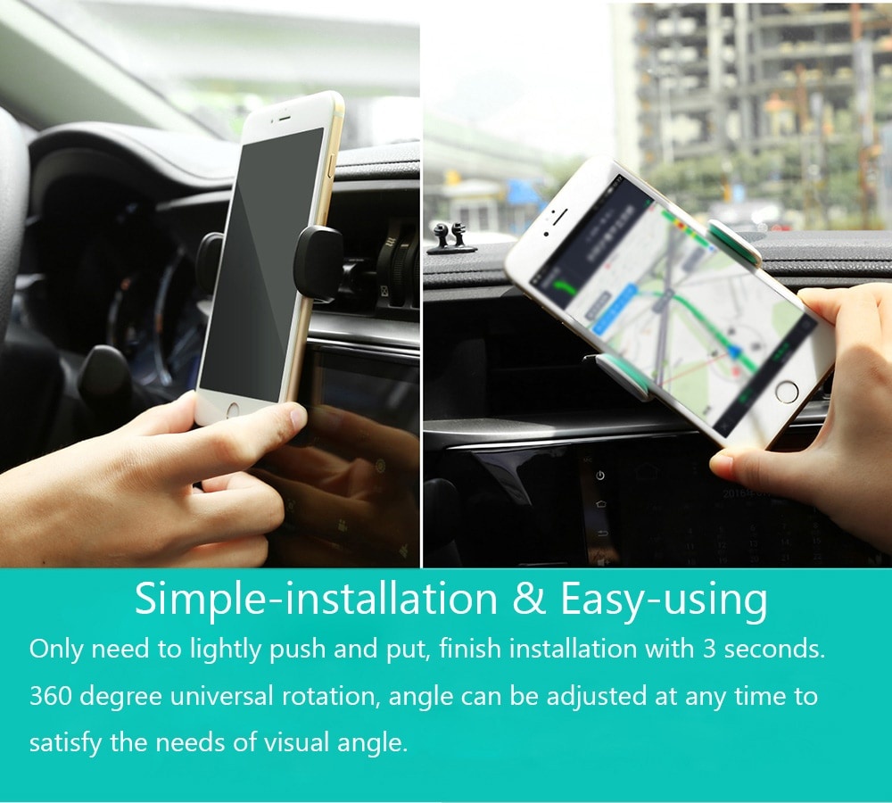 Baseus Stable Series Car Mount Holder Stand Cradle 360 Degree Rotation