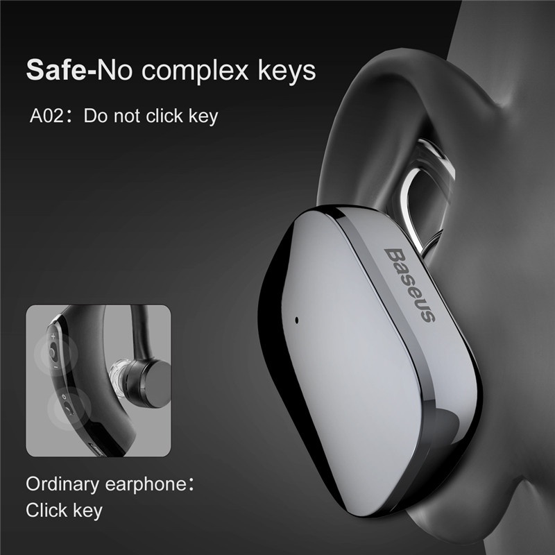 BASEUS Encok A02 Mini Light Weight Wireless Bluetooth V4.1 Earphone Unilateral Hands-free Headphone