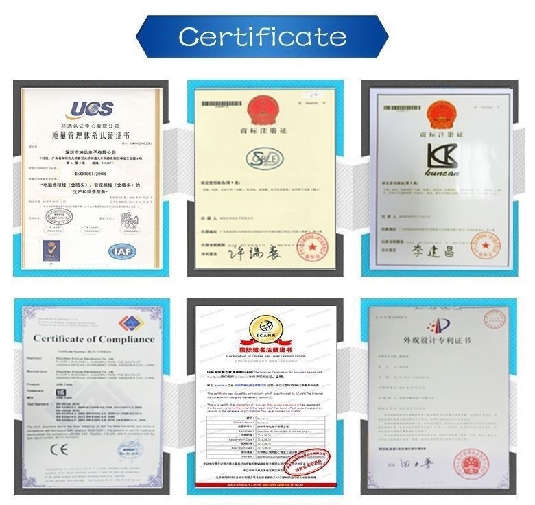 car jump cable factory certificate