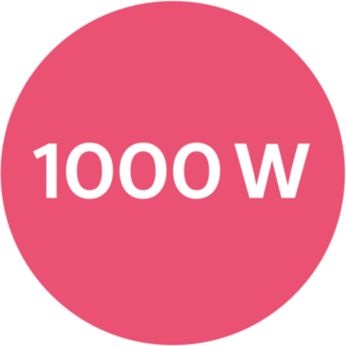 1000W power for gentle drying