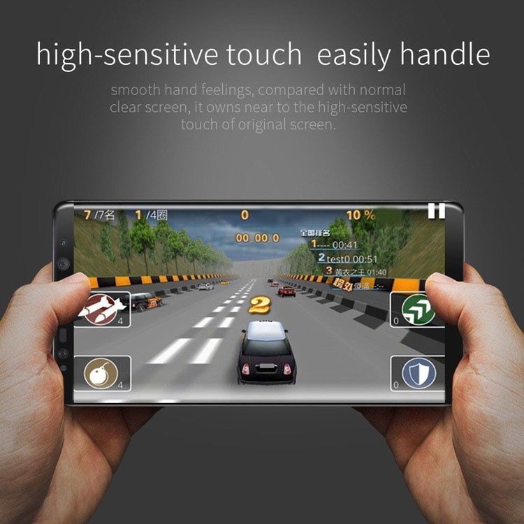 Full Cover 5D Curved 9H Wholesale tempered glass film screen protector for Samsung note 8