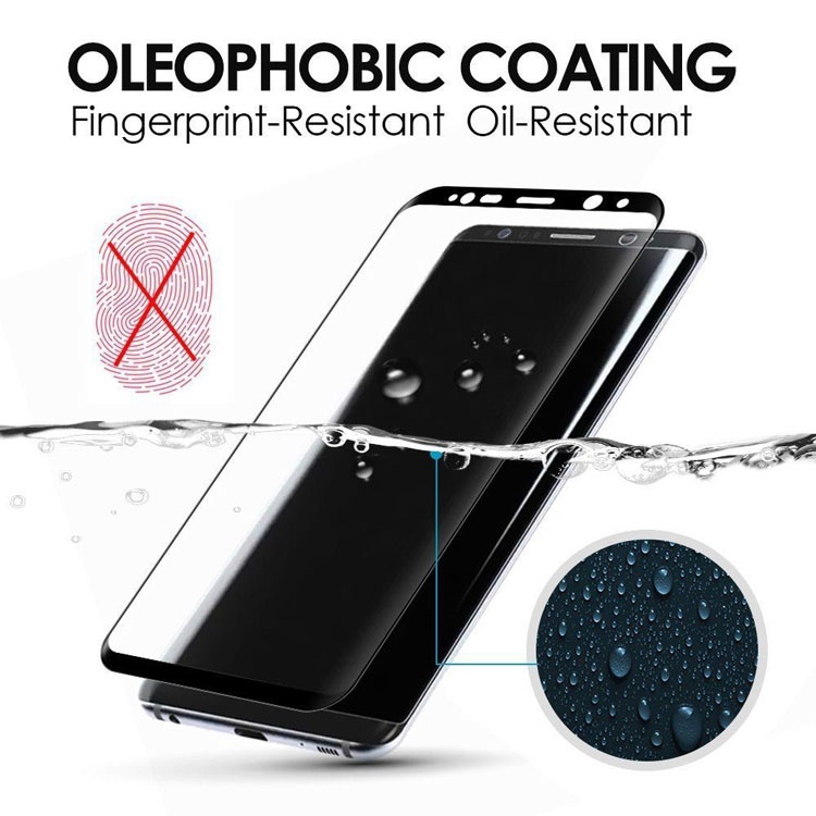 Full Cover 5D Curved 9H Wholesale tempered glass film screen protector for Samsung note 8