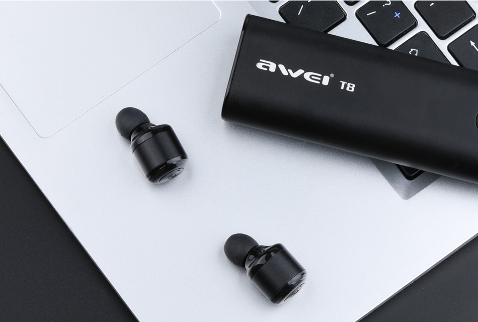AWEI T8 OEM/ODM Factory Manufacturing Sport wireless bluetooth headphones with charging dock