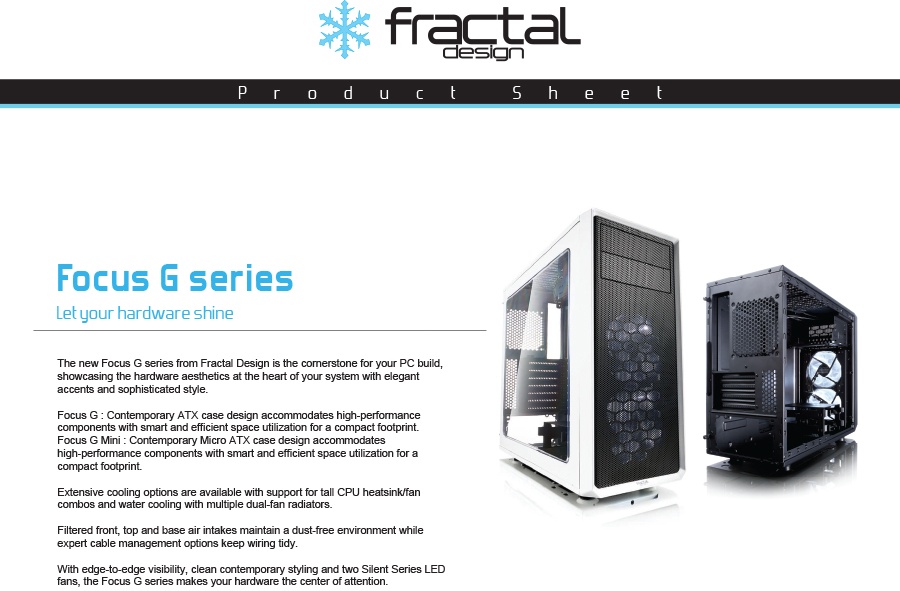 Atx Fractal Design Focus G Window