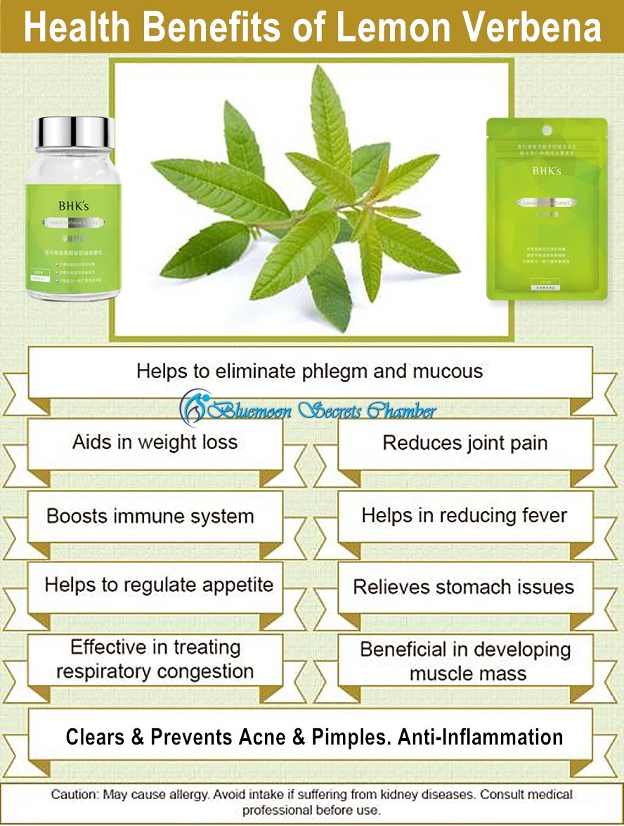 bhks lemon verbena extract 30 capsules 净豆胶囊