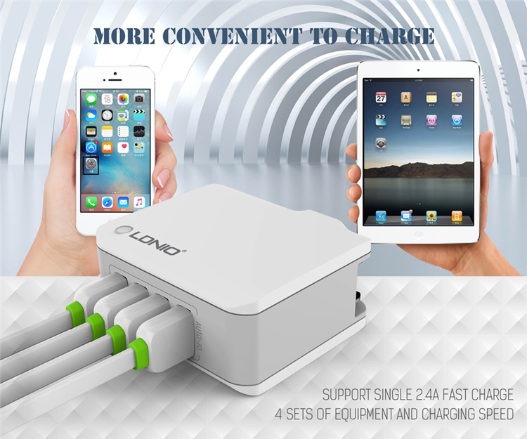 ldnio original 4 usb multi ports 4 4a fast charger plugs wall travel charger for iphone 5 6 7 ldnio original 4 usb multi ports 4 4a fast charger plugs wall travel charger for iphone 5 6 7