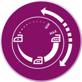 Bigger temperature dial for easier temperature adjustment