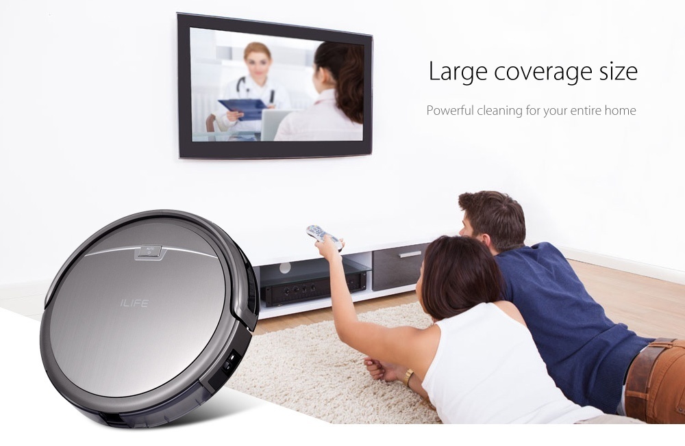 ILIFE A4S Smart Robotic Vacuum Cleaner Cordless Sweeping Cleaning Machine Self-recharging HEPA Filter Remote Control Robot ILIFE A4S Smart Robotic Vacuum Cleaner Cordless Sweeping Cleaning Machine Self-recharging HEPA Filter Remote Control Robot