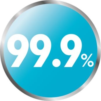 Natural steam sterilizing kills 99.9% of harmful germs