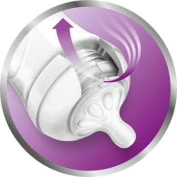 Unique anti-colic valve technology