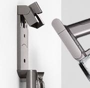 Dyson cordless and handheld docking station.