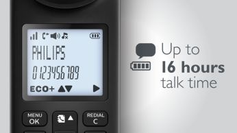 Talk up to 16 hours talk time on a single charge
