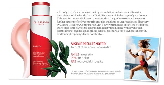Image result for CLARINS BODY FIT -HOW TO APPLY