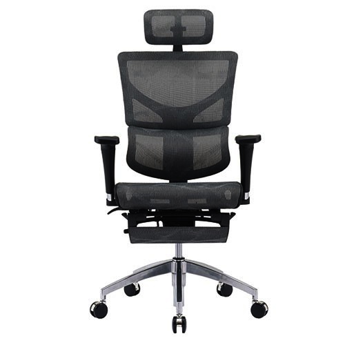 Sail Basic Office Chair With Legrest Black Singapore Us Patent Design Fully Ventilated Office Chair Adjule Headrest Backrest Armrest Seat Depth Flexible Lumbar