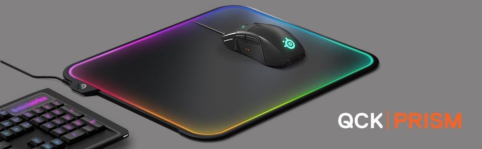 SteelSeries QcK Prism RGB illuminated gaming mousepad